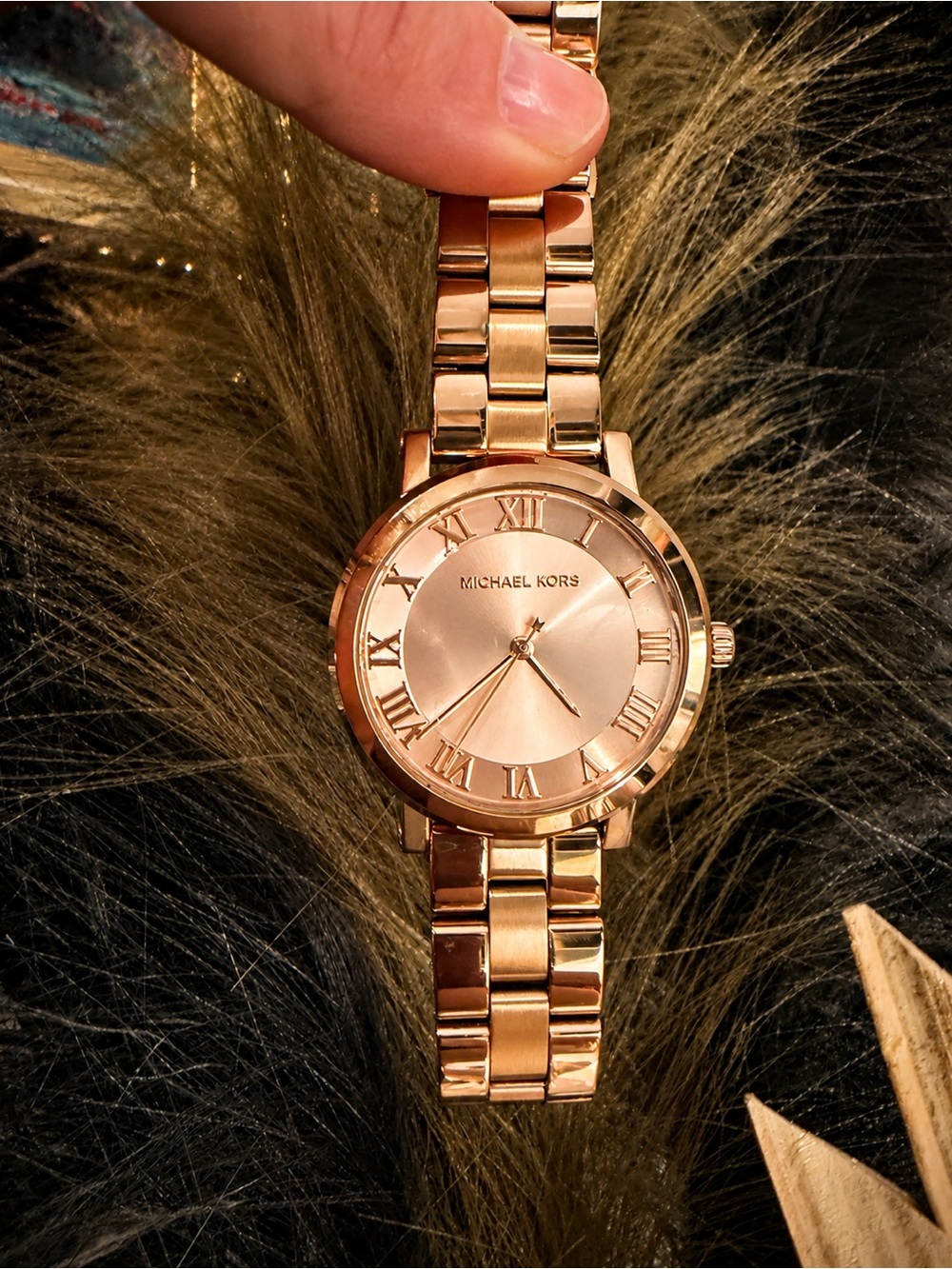 Michael Kors Rose Gold Stainless Steel Bracelet Watch